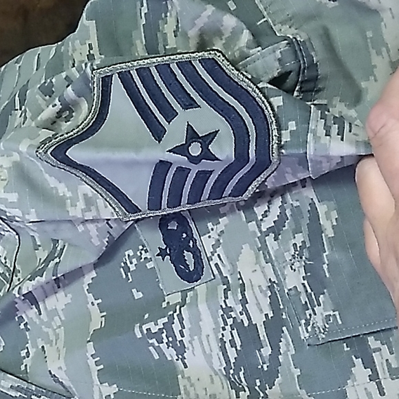 Women's small Air Force US Military utility Jacket. Green and gray - Picture 3 of 7